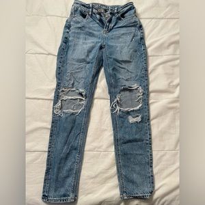 American Eagle Distressed Straight Leg 
     Jeans